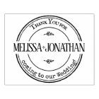 Merci favorise le Mariage Rustic Round Vintage