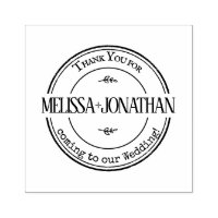 Merci favorise le Mariage Rustic Round Vintage