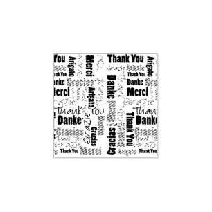 Tampons Encreurs Merci multilingue Typographie Word Cloud