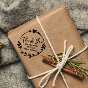 Tampons Encreurs Merci pour soutenir ma petite entreprise Vegan,