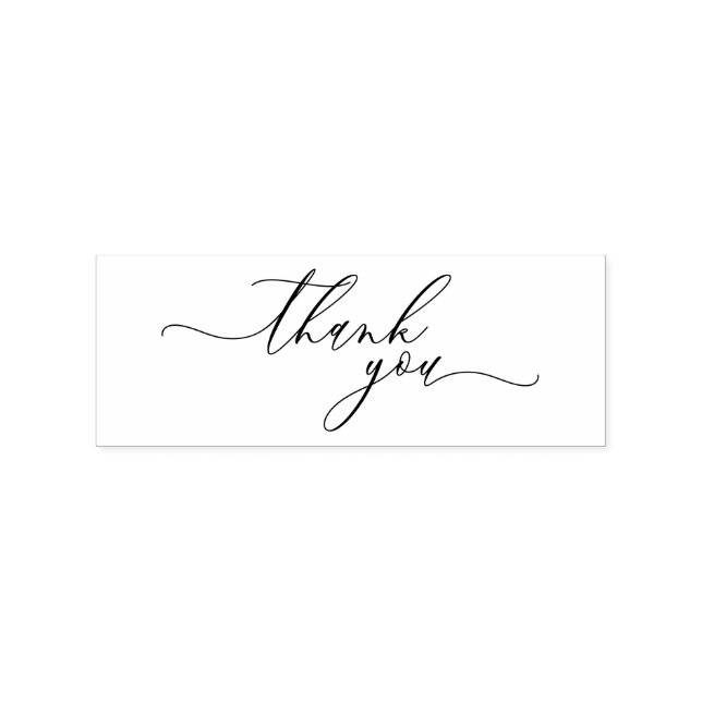 Tampons Encreurs Merci script signature simple (Impression)