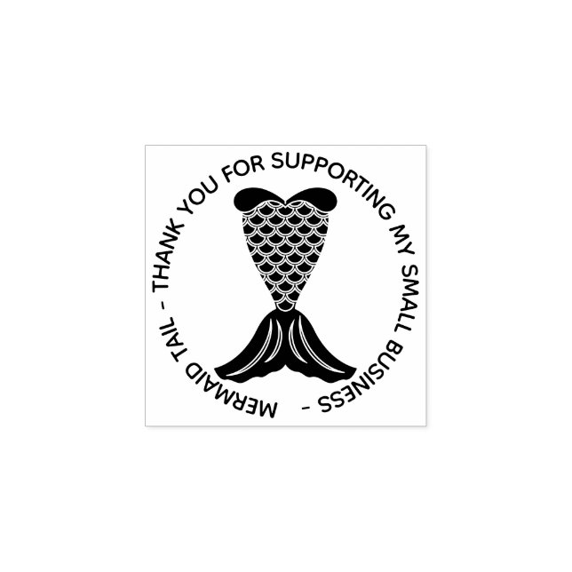 Tampons Encreurs Merci simple de sirène (Impression)