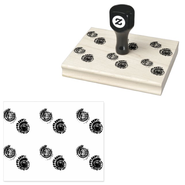 Tampons Encreurs Miniture de fossiles d'ammonite (Tamponné)