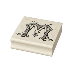 Tampons Encreurs MM Monogramme MM Logo Timbre d'encre en caoutchouc