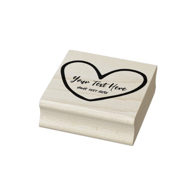 Tampons Encreurs Modèle de marque de marque de Mariage de coeur amu (Tampon)