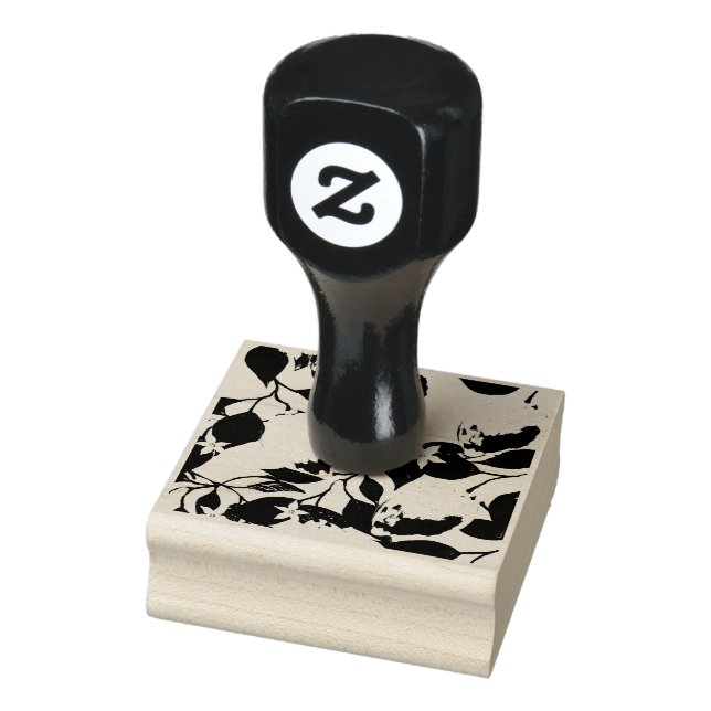 Tampons Encreurs Modèle sans couture de feuilles de citron fleurs f (Tampon)