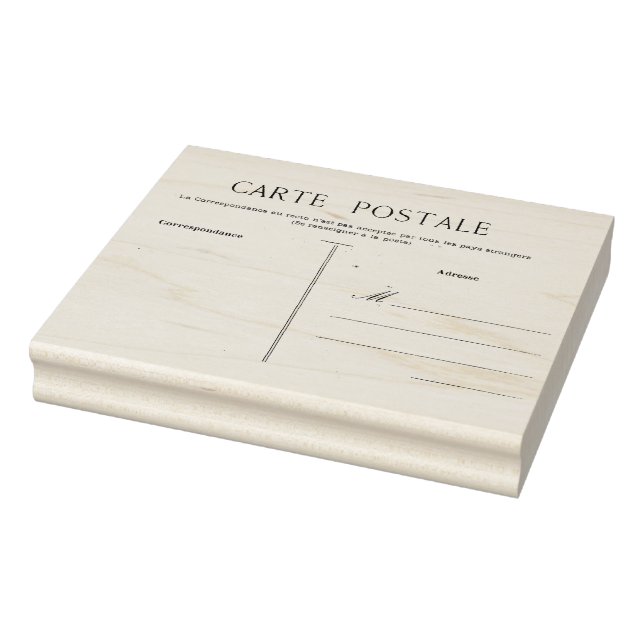 Tampons Encreurs Modèle vierge de la carte postale française (Tampon)