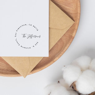 Tampons Encreurs Modern Minimlaist Chic Family Adresse de retour