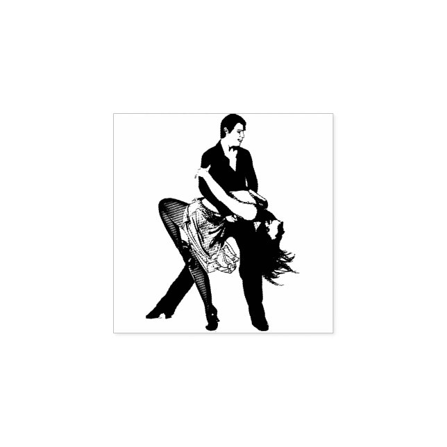 Tampons Encreurs Moderne Couple Dancing Art original (Impression)