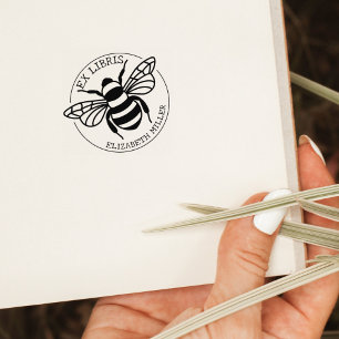 Tampons Encreurs Moderne Ex Libris Bee, Livre