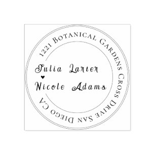 Tampons Encreurs Moderne Romantique Élégant Mariage de couronne flo