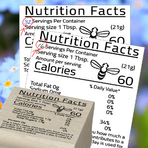 Tampons Encreurs MODIFIER À LA MAISON Honey Nutrition BLANK TAILLE