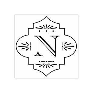 Tampons Encreurs Monogramme Art Déco vintage initial