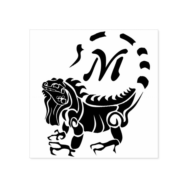 Tampons Encreurs Monogramme d'Iguana (Impression)