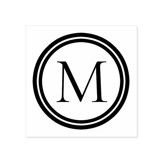 Tampons Encreurs Monogramme double anneau (Impression)