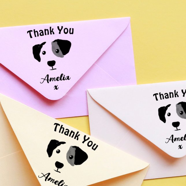 Tampons Encreurs Monogramme Merci de chien (Créateur téléchargé)