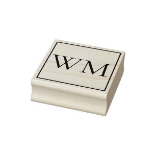 Tampons Encreurs Monogramme personnalisé