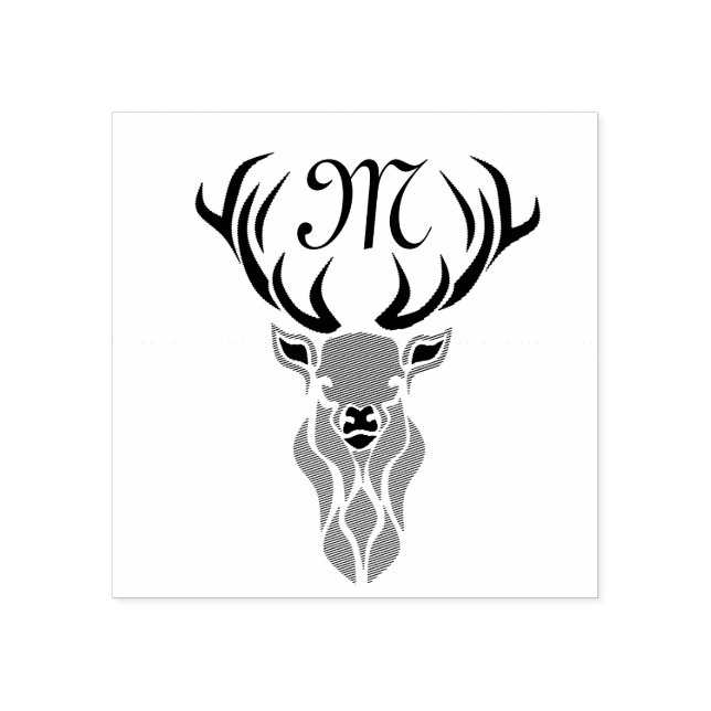 Tampons Encreurs Monogramme tribal Red Stag (Impression)
