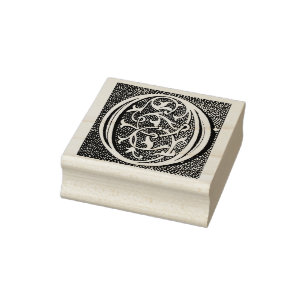 Tampons Encreurs Monogramme Vintage lettre initiale O