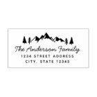 Montagnes et arbres Nom de famille Adresse de reto