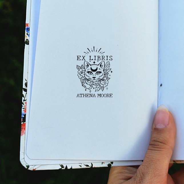 Tampons Encreurs Mystic Cat, Custom Ex Librairies Book (Créateur téléchargé)