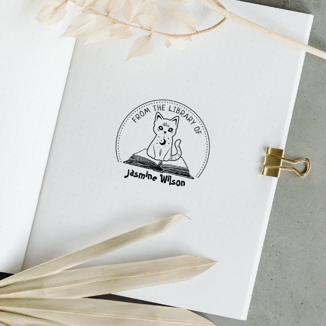 Tampons Encreurs Mystic Cat De La Bibliothèque De, Livre (Créateur téléchargé)