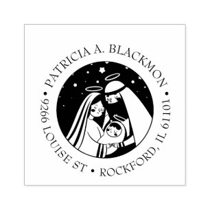 Tampons Encreurs Nativité Sainte Famille Religieux Noël chrétien