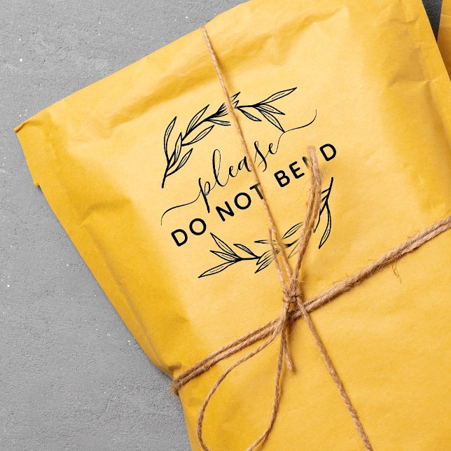 Tampons Encreurs Ne pas plier les Feuilles Laurel (Do Not Bend Laurel Leaves Rubber Stamp)