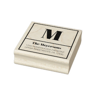 Tampons Encreurs Nettoyage et Modernité du monogramme Adresse de re