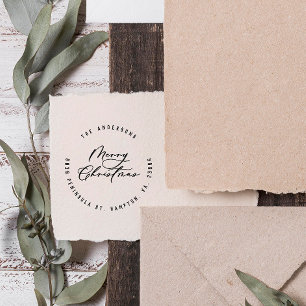 Tampons Encreurs Noël moderne élégant script minimal unique