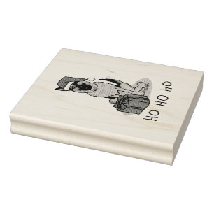 Tampons Encreurs Noël Santa Hat Allemand Berger Chien mignonne