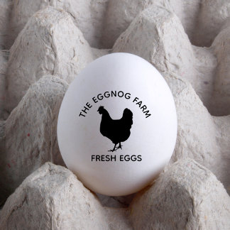 Tampons Encreurs Nom commercial de la ferme d'oeufs personnalisée |