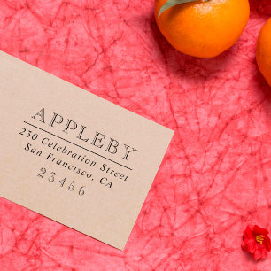 Tampons Encreurs Nom de famille classique de la typographie et