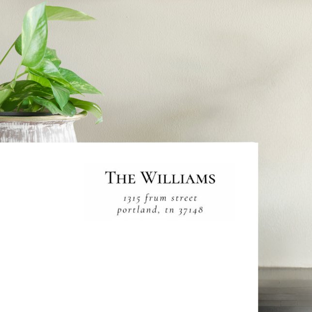 Tampons Encreurs Nom de famille et adresse de retour personnalisés  (Créateur téléchargé)