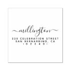 Nom de famille minimaliste écrit à la main Adresse