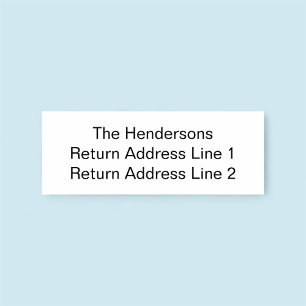 Tampons Encreurs Nom de famille personnalisé Adresse de retour Timb