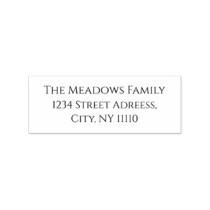 Tampons Encreurs Nom de famille Timbre en caoutchouc personnalisé 1