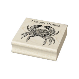 Tampons Encreurs Nom du dessin Crabe Vintage #1
