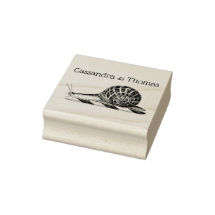 Tampons Encreurs Nom du dessin d'escargot vintage