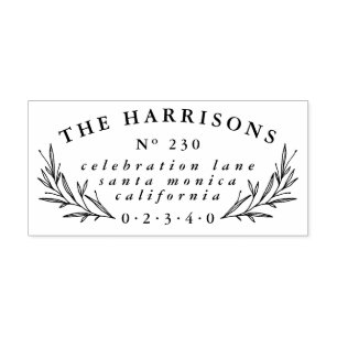 Tampons Encreurs Nom et adresse de retour personnalisés vintages po