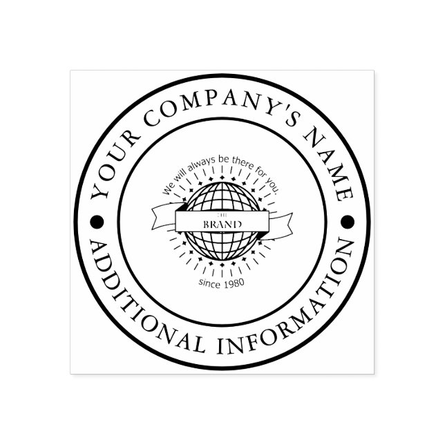 Tampons Encreurs Nom et logo Timbre en caoutchouc personnalisé (Impression)