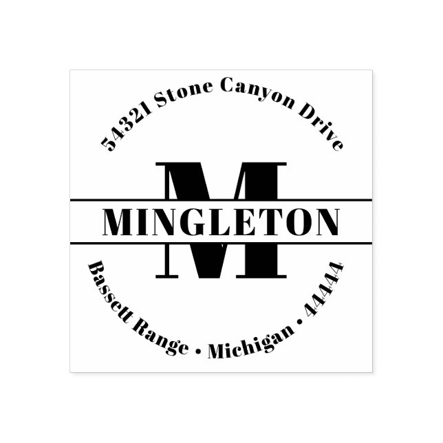 Tampons Encreurs Nom initial en gras (Impression)