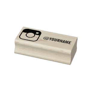 Tampons Encreurs Nom Instagram personnalisé, Suivez-moi sur Instagr