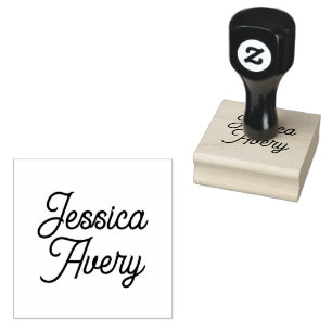 Tampons Encreurs Nom ou texte Élégant script moderne Vintage