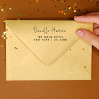 Nom personnalisé officiel Adresse de retour Caoutc