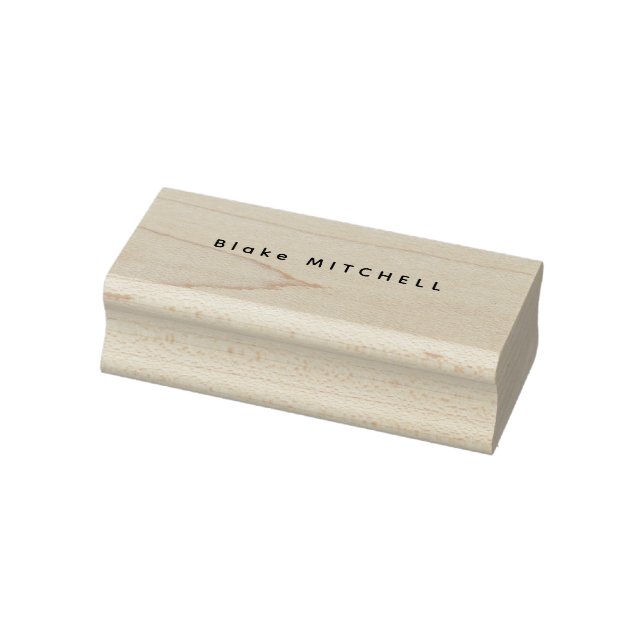 Tampons Encreurs Nom simple Monogramme Timbre en caoutchouc unique (Tampon)