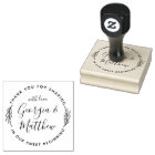 Noms de scripts Feuille modernes Merci Mariage ron