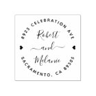 Noms écrits à la main mignons Adresse de retour du