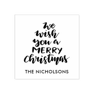 Tampons Encreurs Nous Vous Souhaitons Un Joyeux Script De Noël