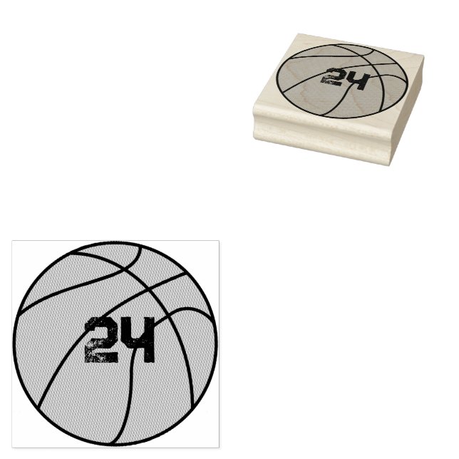 Tampons Encreurs Numéro de basket-ball personnalisé (Tamponné)